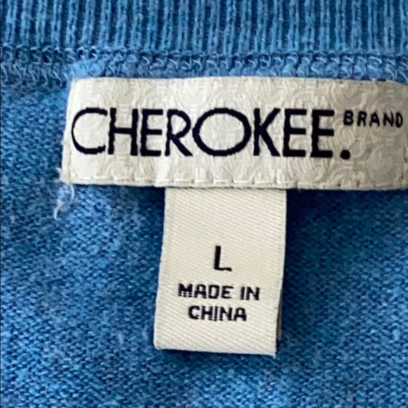 Cherokee woman sleeveless blue sweater vest size L - Picture 6 of 8